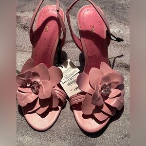 Brand new Zara Flower Heels